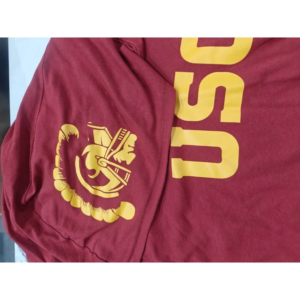 USC Trojans Hoodie Shirt Mens XL Nike Dri-Fit Pullover Lightweight Long Sleeve